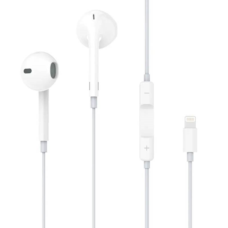 VIDVIE HS667 Handsfree Ακουστικά με Βύσμα Lightning & Ενσωματωμένο Μικρόφωνο & Κουμπί Αύξησης/Μείωσης Έντασης Ήχου - Χρώμα: Λευκό VIDVIE HS667 Handsfree Ακουστικά με Βύσμα Lightning & Ενσωματωμένο Μικρόφωνο & Κουμπί Αύξησης/Μείωσης Έντασης Ήχου - Χρώμα: Λευκό