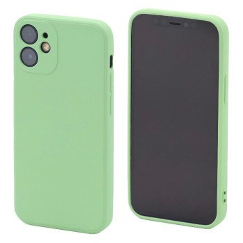Θήκη Πλάτης Σιλικόνης Soft για Apple i Phone 12 Mini - Χρώμα: Πράσινο Απαλό