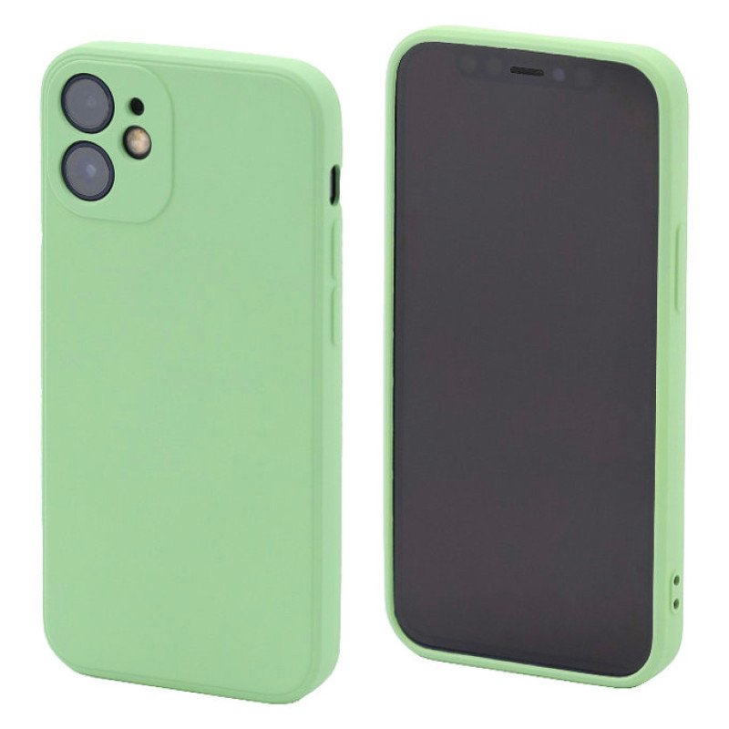 Θήκη Πλάτης Σιλικόνης Soft για Apple i Phone 12 Mini - Χρώμα: Πράσινο Απαλό