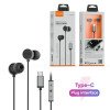 VIDVIE XL-HS604 Handsfree Ακουστικά με Βύσμα Type-C με Ενσωματωμένο Μικρόφωνο & Κουμπί Αύξησης/Μείωσης Έντασης Ήχου - Χρώμα: Μαύρο VIDVIE XL-HS604 Handsfree Ακουστικά με Βύσμα Type-C με Ενσωματωμένο Μικρόφωνο & Κουμπί Αύξησης/Μείωσης Έντασης Ήχου - Χρώμα: Μαύρο