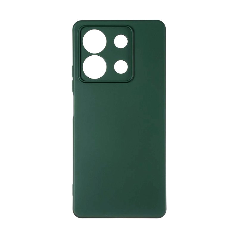 Θήκη Πλάτης Σιλικόνης Soft για Xiaomi Redmi Note 13 5G - Χρώμα: Σκούρο Πράσινο
