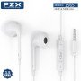 PZX 1565 Ακουστικά Handsfree / Earphone με Υποδοχή 3.5mm Jack - Xρώμα: Λευκό