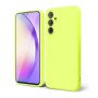 Θήκη Πλάτης Σιλικόνης Απλή για Samsung Galaxy A14 - Χρώμα: Κίτρινο Φωσφοριζέ