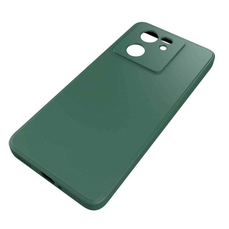 Θήκη Πλάτης Σιλικόνης Απλή για Xiaomi Mi 13T - Χρώμα: Σκούρο Πράσινο
