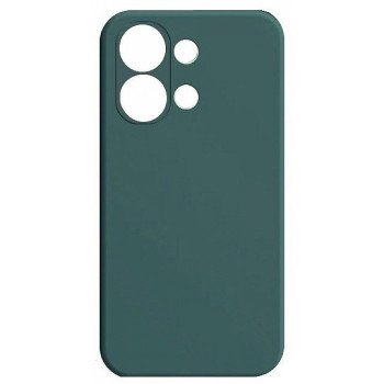 Θήκη Πλάτης Σιλικόνης Απλή για Xiaomi Redmi Note 13 Pro 4G - Χρώμα: Σκούρο Πράσινο
