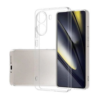 Θήκη Πλάτης Σιλικόνης Απλή για Xiaomi Poco X7 Pro - Χρώμα: Διάφανο