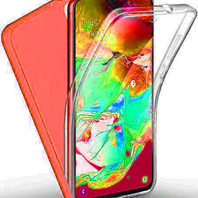 Πλήρης κάλυψη 360° εμπρός & πίσω για Apple i Phone 11 Pro Max - Χρώμα: Κόκκινο