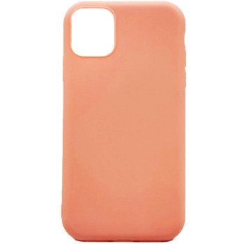 Θήκη Πλάτης Σιλικόνης Απλή για Apple i Phone 11 Pro Max - Χρώμα: Σομόν