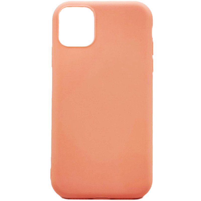 Θήκη Πλάτης Σιλικόνης Απλή για Apple i Phone 11 Pro Max - Χρώμα: Σομόν