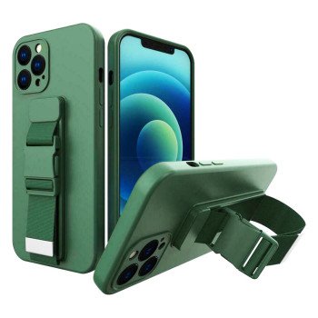 Θήκη Σιλικόνης Πλάτης με Ζώνη για i Phone 13 Pro Max - Χρώμα: Πράσινο