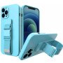 Θήκη Σιλικόνης Πλάτης με Ζώνη για i Phone 13 Pro Max - Χρώμα: Μέντα