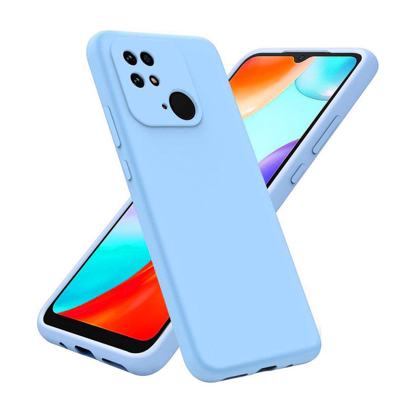 Θήκη Πλάτης Σιλικόνης Soft για Xiaomi Redmi 10C - Χρώμα: Γαλάζιο