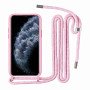 Θήκη Σιλικόνης Πλάτης με Λουράκι για Xiaomi Redmi 9A / 9T / 9i - Χρώμα: Ροζ