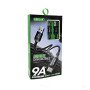 GERLAX GD-58T2 Καλώδιο Φόρτισης & Μεταφοράς Δεδομένων 9A USB-A σε Type-C 2m - Χρώμα: Μαύρο
