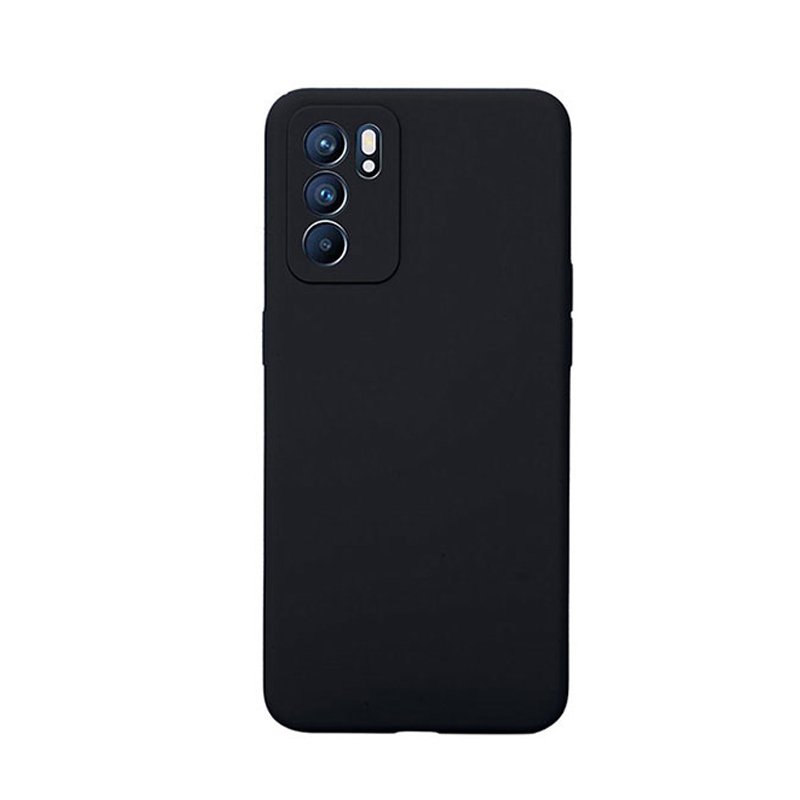 Θήκη Πλάτης Σιλικόνης Soft για Oppo Reno6 5G - Χρώμα: Μαύρο