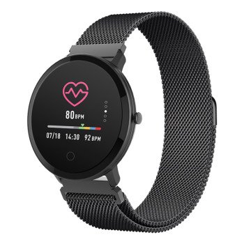 Forever ForeVive SB-320 43mm Smartwatch Activity Tracker με Παλμογράφο - Χρώμα: Μαύρο