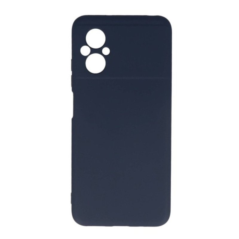 Θήκη Πλάτης Σιλικόνης Soft για Xiaomi Poco M5 - Χρώμα: Σκούρο Μπλε