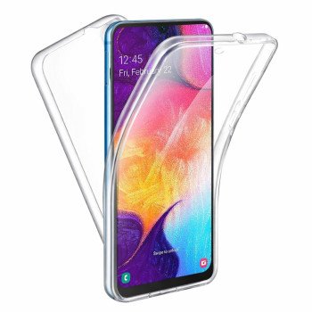 Πλήρης κάλυψη 360° εμπρός & πίσω για Samsung Galaxy A54 - Χρώμα: Διάφανο