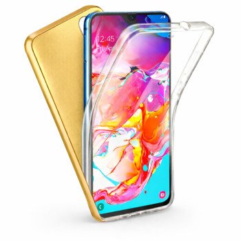 Πλήρης κάλυψη 360° εμπρός & πίσω για Samsung Galaxy J5 2017 - Χρώμα: Χρυσό