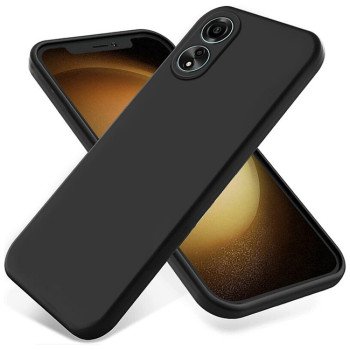 Θήκη Πλάτης Σιλικόνης Soft για Oppo A78 - Χρώμα: Μαύρο