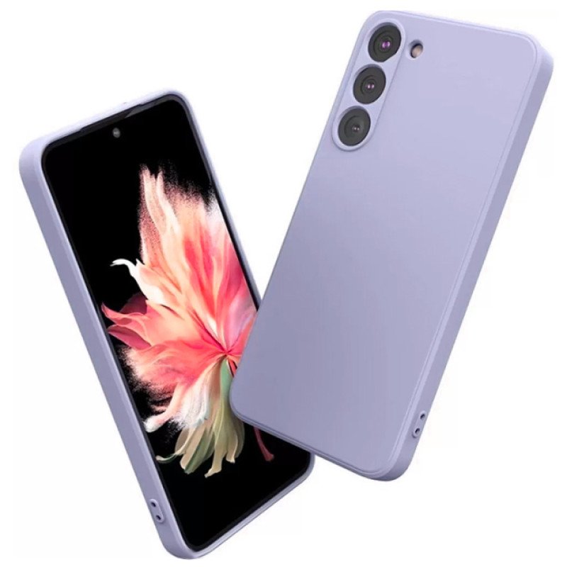 Θήκη Πλάτης Σιλικόνης Soft για Samsung Galaxy S24 - Χρώμα: Απαλό Λιλά