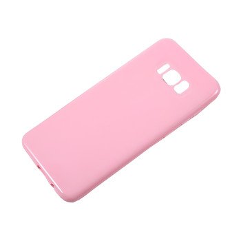 Θήκη Πλάτης Σιλικόνης Απλή για Samsung Galaxy S8 Plus - Χρώμα: Ρόζ