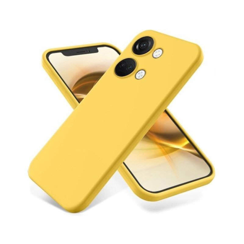Θήκη Πλάτης Σιλικόνης Soft για Oneplus Nord 2T - Χρώμα: Κίτρινο