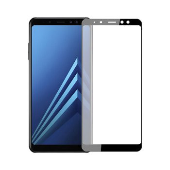 Full Cover Full Glue Τζαμάκι Προστασίας Οθόνης για Samsung Galaxy A5 2018 - Χρώμα: Μαύρο