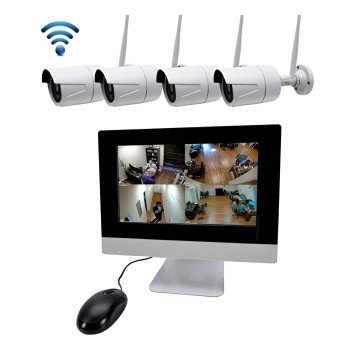 K9504-W Ολοκληρωμένο Σύστημα CCTV Wi-Fi με Οθόνη & 4 Ασύρματες Κάμερες 1080p K9504-W Ολοκληρωμένο Σύστημα CCTV Wi-Fi με Οθόνη & 4 Ασύρματες Κάμερες 1080p