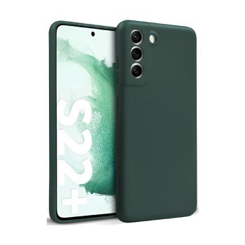 Θήκη Πλάτης Σιλικόνης Soft για Samsung Galaxy S21 Plus - Χρώμα: Σκούρο Πράσινο