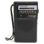 KNSTAR K-266 Μίνι Ραδιοφωνάκι Μπαταρίας - Χρώμα: Μαύρο