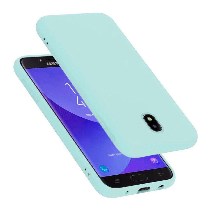 Θήκη Πλάτης Σιλικόνης Απλή για Samsung Galaxy J7 2017 - Χρώμα: Γαλάζιο