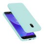 Θήκη Πλάτης Σιλικόνης Απλή για Samsung Galaxy J7 2017 - Χρώμα: Γαλάζιο