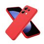 Θήκη Πλάτης Σιλικόνης Απλή για Xiaomi Redmi Note 13 4G - Χρώμα: Κόκκινο