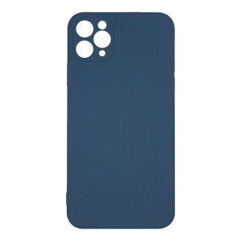 Θήκη Πλάτης Σιλικόνης Soft για Apple i Phone 11 Pro - Χρώμα: Σκούρο Μπλέ