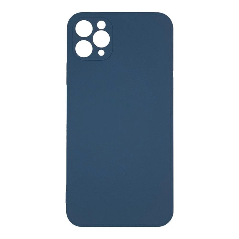 Θήκη Πλάτης Σιλικόνης Soft για Apple i Phone 11 Pro - Χρώμα: Σκούρο Μπλέ