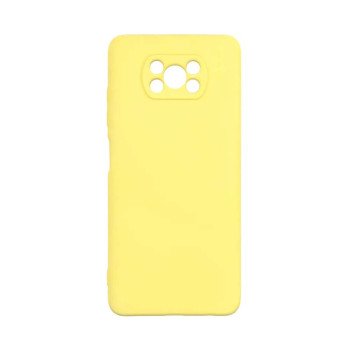 Θήκη Πλάτης Σιλικόνης Soft για Xiaomi Poco X3/Poco X3 Pro - Χρώμα: Κίτρινο