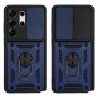 Σκληρή Θήκη Πλάτης Armor με Βάση Στήριξης για Samsung Galaxy S26 Ultra - Χρώμα: Σκούρο Μπλε