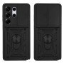 Σκληρή Θήκη Πλάτης Armor με Βάση Στήριξης για Samsung Galaxy S26 Ultra - Χρώμα: Μαύρο