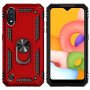 Σκληρή Θήκη Πλάτης Armor με Βάση Στήριξης για Samsung Galaxy A01 - Χρώμα: Κόκκινο