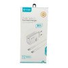 TUQIN QE57 C&C 20W Φορτιστής Γρήγορης Φόρτισης με Θύρα USB-C & Καλώδιο Type-C σε Type-C 1m - Χρώμα: Λευκό