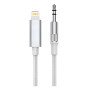 LDNIO LSY81i Καλώδιο Ήχου - AUX - Audio Jack 3.5mm Σε USB Lightning 1m - Χρώμα: Ασημί