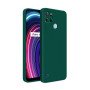 Θήκη Πλάτης Σιλικόνης Απλή για Realme C21Y/C25Y - Χρώμα: Σκούρο Πράσινο