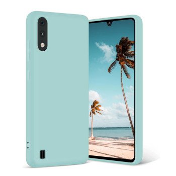 Θήκη Πλάτης Σιλικόνης Απλή για Samsung Galaxy A01 - Χρώμα: Γαλάζιο