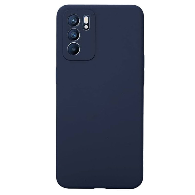 Θήκη Πλάτης Σιλικόνης Soft για Oppo Reno6 5G - Χρώμα: Σκούρο Μπλε