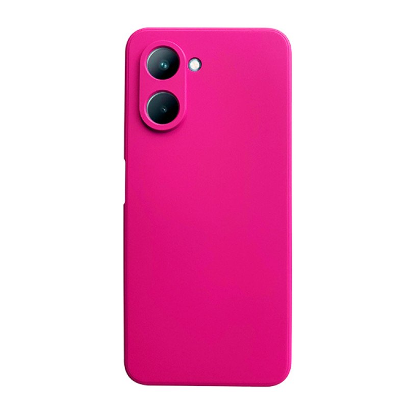 Θήκη Πλάτης Σιλικόνης Soft για Realme C33 - Χρώμα: Φούξια