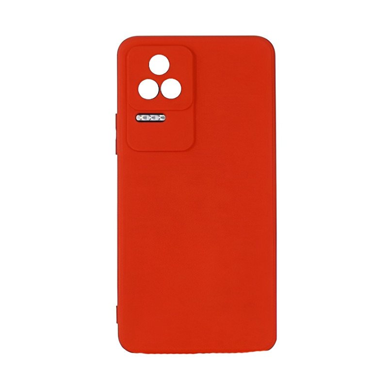 Θήκη Πλάτης Σιλικόνης Soft για Xiaomi Poco F4 - Χρώμα: Κόκκινο