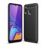 Θήκη Πλάτης Σιλικόνης Carbon για Samsung Galaxy A20/A30 - Χρώμα: Μαύρο