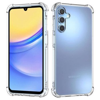 Θήκη Πλάτης Σιλικόνης Anti Shock για Samsung Galaxy A15 - Χρώμα: Διάφανο