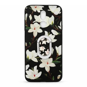 Σκληρή Θήκη Πλάτης με Ring για Huawei Mate 10 Lite - Χρώμα : Πολύχρωμο με Λουλούδια